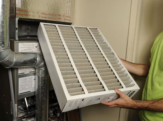 Change the Furnace Filter for repairing heater