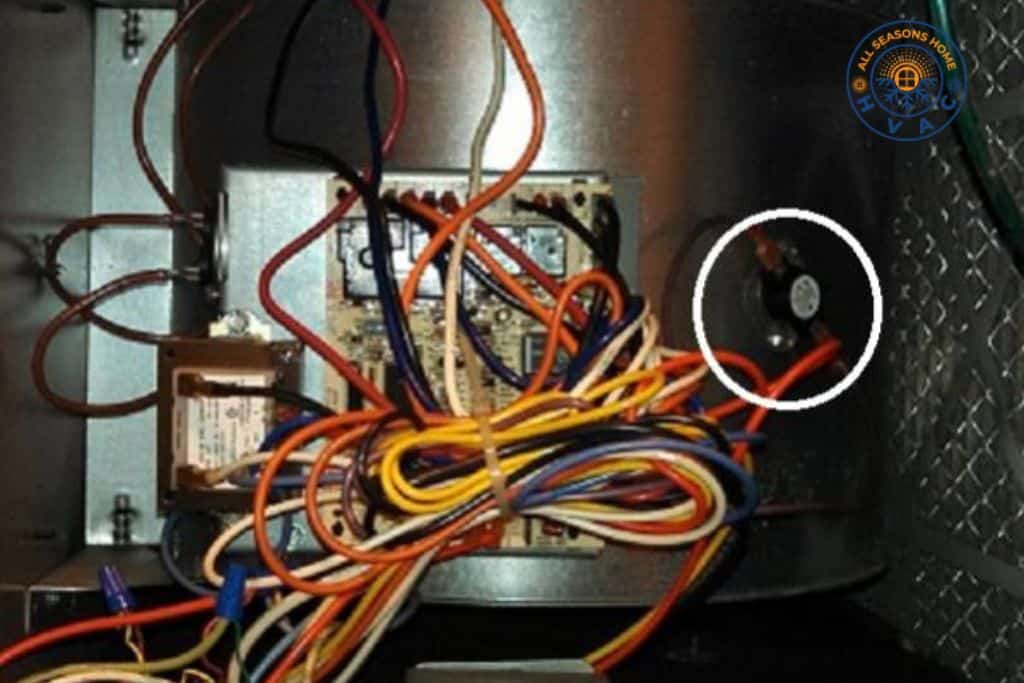 High temperature limit switch manual reset